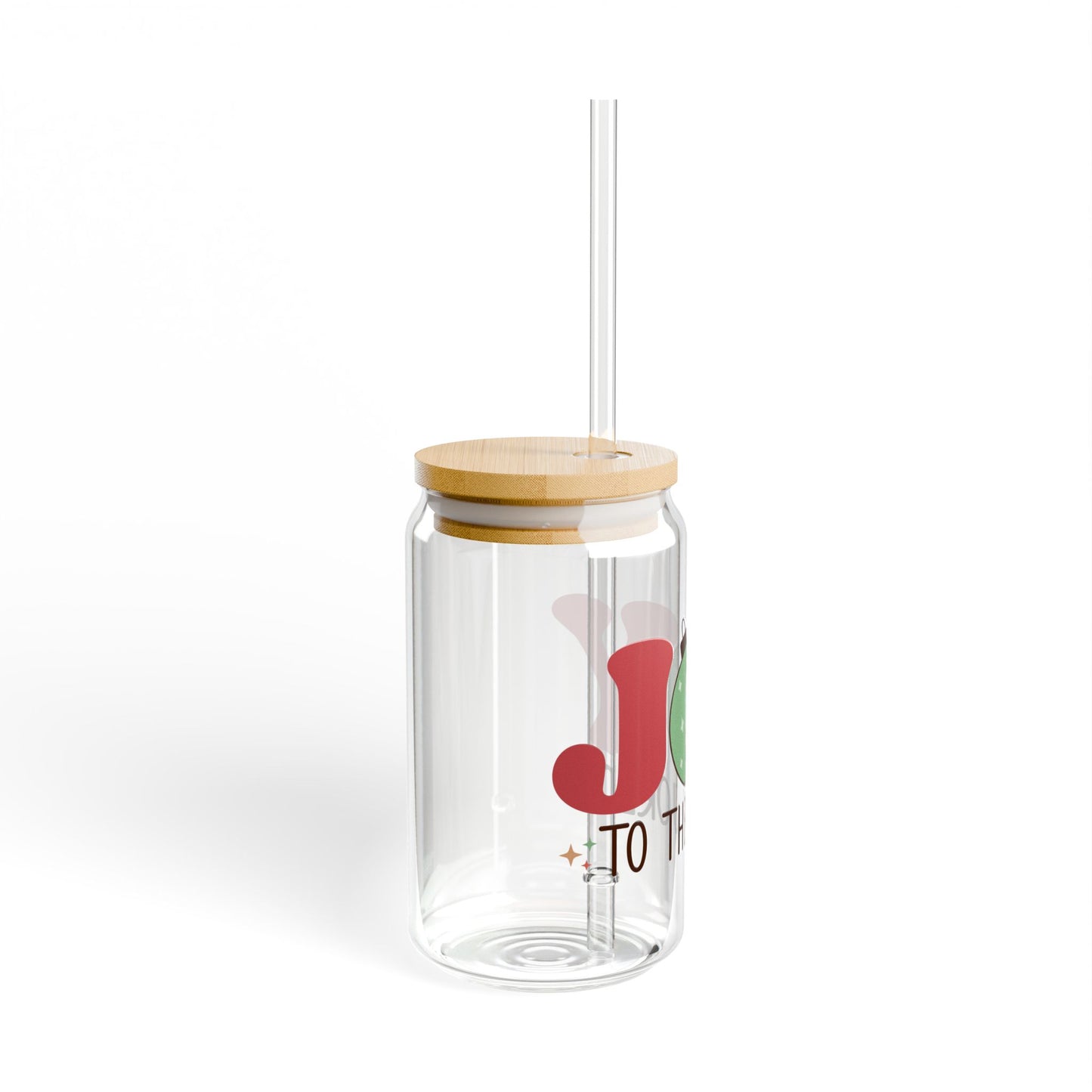 Joy To The World Sipper Glass, 16oz