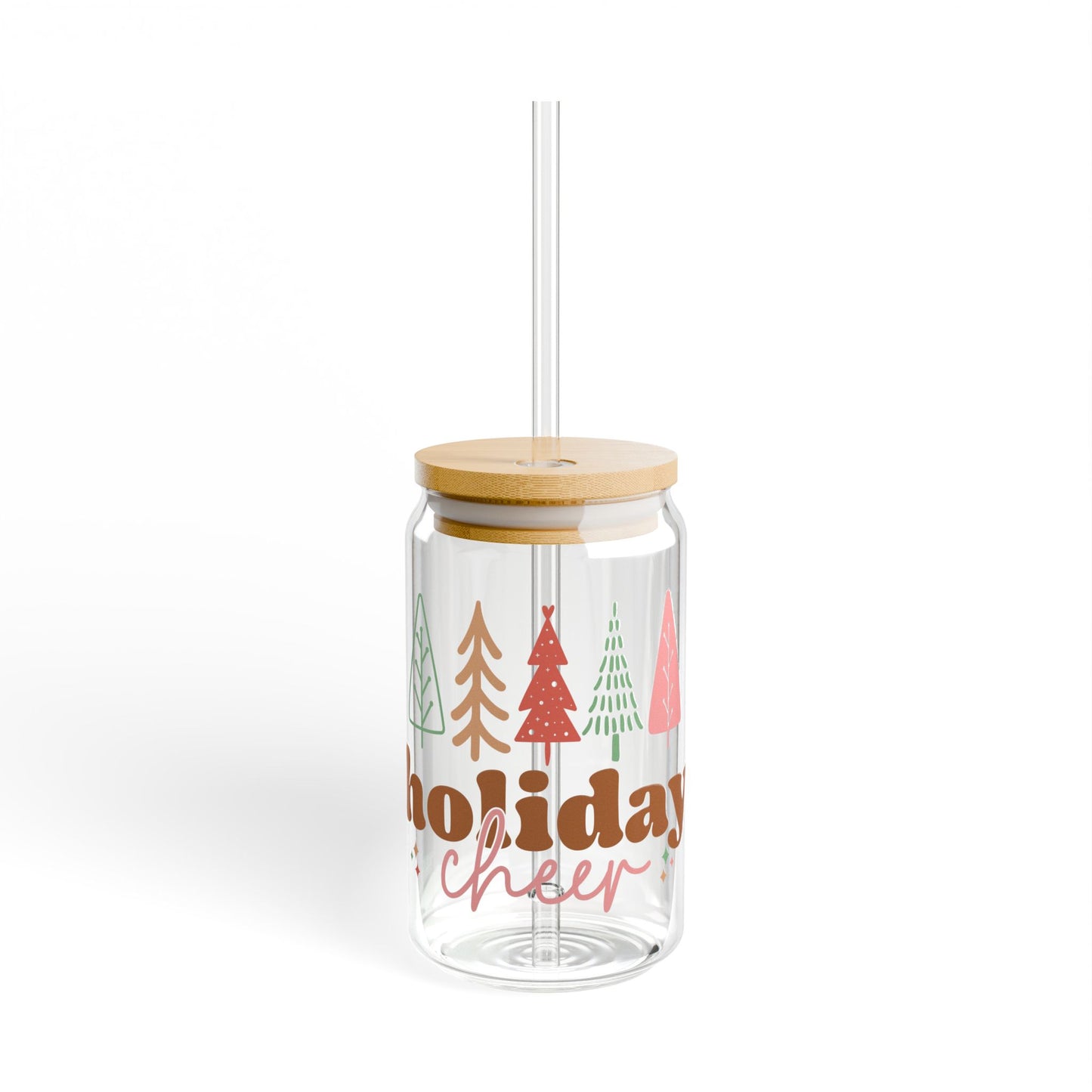 Holiday Cheer Sipper Glass, 16oz